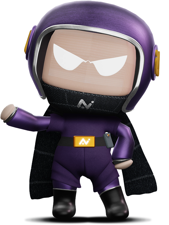 Loan Options Mascot Pointing